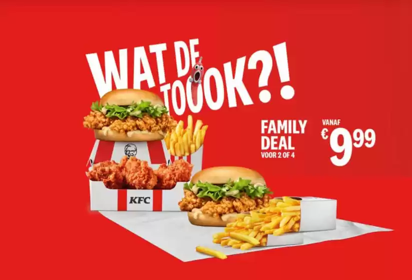 Catalogus van KFC in Haarlem | Family deal voor 2 of 4 | 2025-12-02T00:00:00.000Z - 2025-12-16T00:00:00.000Z
