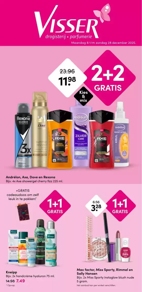 Catalogus van Drogisterij Visser | Drogisterij Visser folder | 2025-12-08T00:00:00.000Z - 2025-12-28T00:00:00.000Z