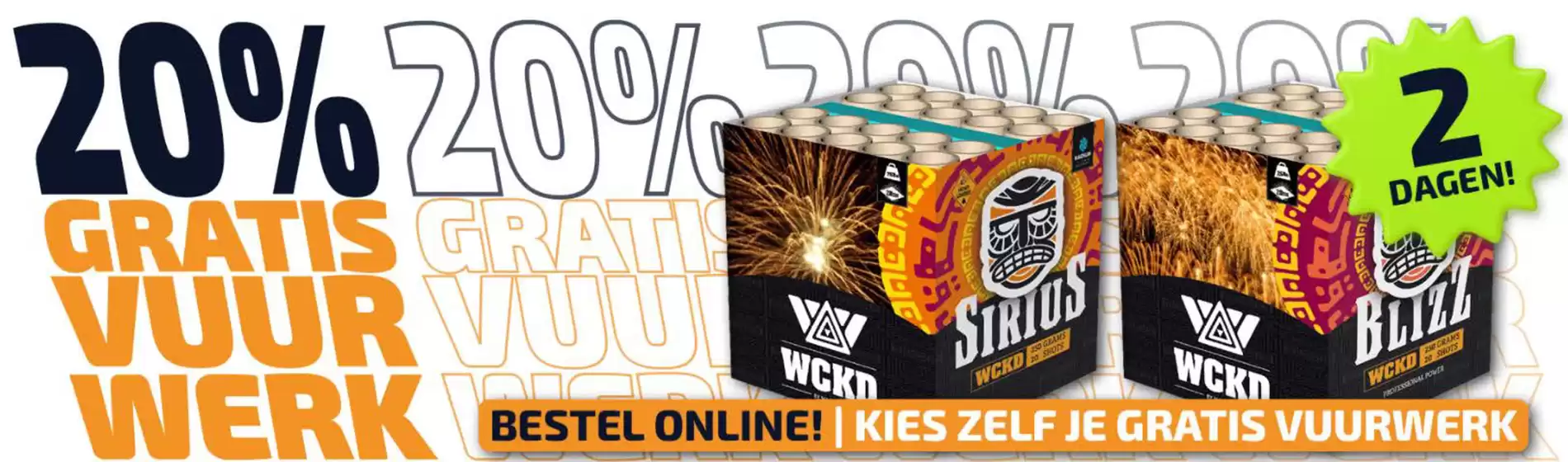 Catalogus van Eekhoff vuurwerk in Hoogeveen | 20% | 2025-12-11T00:00:00.000Z - 2025-12-13T00:00:00.000Z