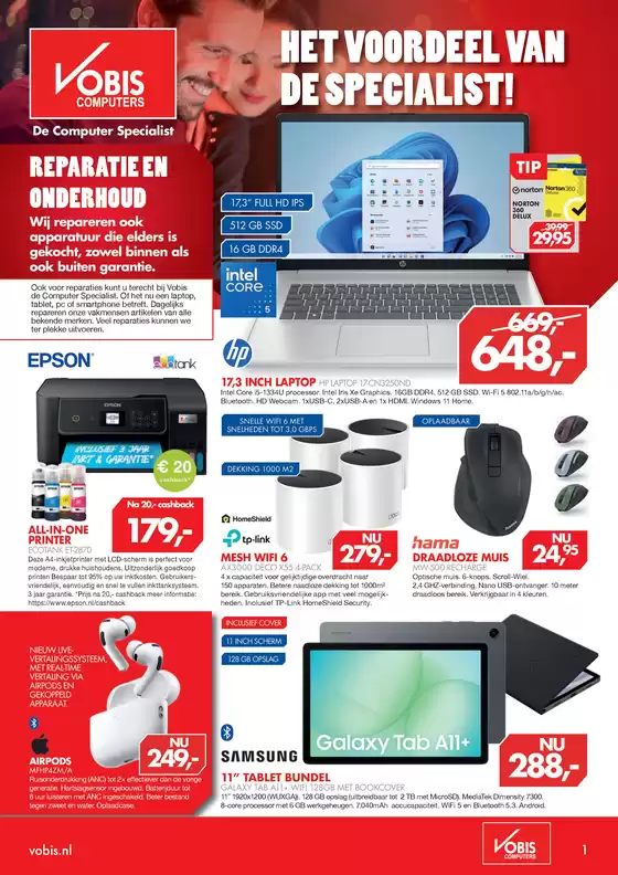 Catalogus van Vobis in Amersfoort | Het voordeel van de specialist! | 2025-12-12T00:00:00.000Z - 2025-12-28T00:00:00.000Z