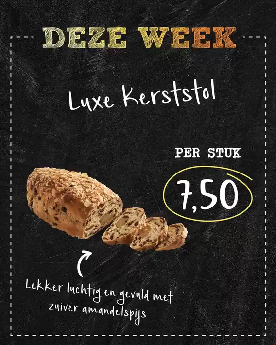 Catalogus van Bakkerij 't Stoepje in Stadskanaal | Nieuwe aanbiedingen om te ontdekken | 2025-12-15T00:00:00.000Z - 2025-12-29T00:00:00.000Z