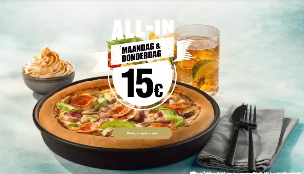 Catalogus van Pizza Hut in Wageningen | Maandag & donderdag | 2025-12-15T00:00:00.000Z - 2025-12-29T00:00:00.000Z