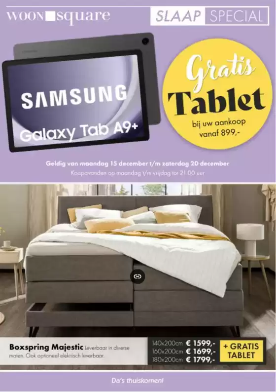 Catalogus van Woonsquare in Waalwijk | Slaap Special | 2025-12-15T00:00:00.000Z - 2025-12-20T00:00:00.000Z