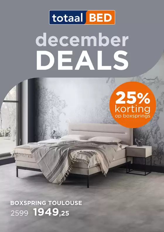 Catalogus van TotaalBED in Waalwijk | December deals | 2025-12-15T00:00:00.000Z - 2025-12-16T00:00:00.000Z