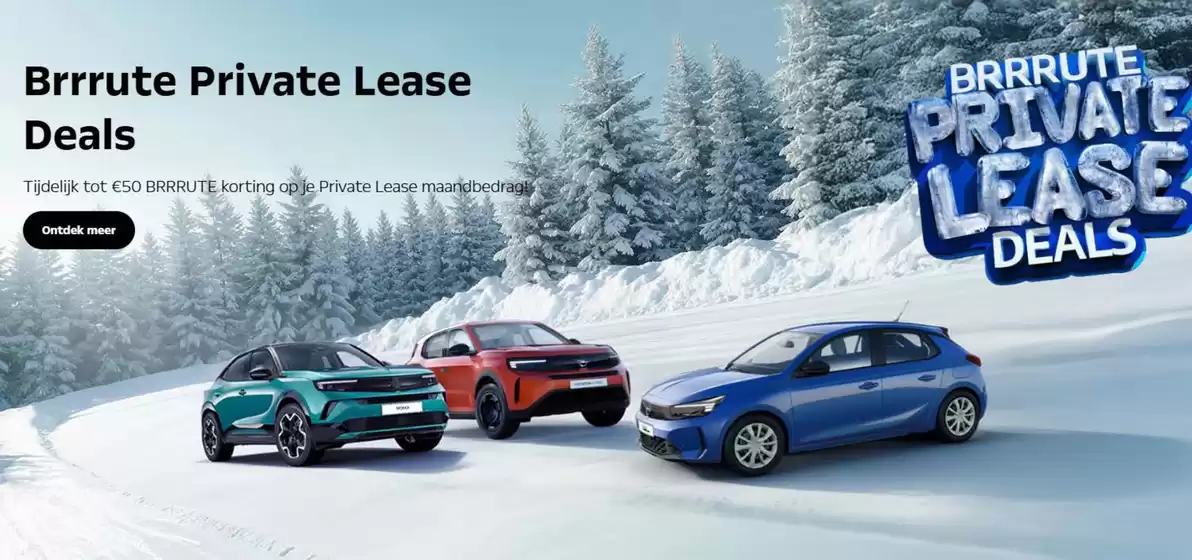 Catalogus van Opel in Assen | Brrrute Private Lease Deals | 2025-12-15T00:00:00.000Z - 2025-12-29T00:00:00.000Z