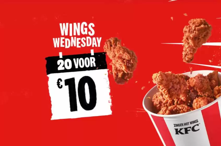 Catalogus van KFC in Zeewolde | Wings wednesday | 2025-12-17T00:00:00.000Z - 2025-12-31T00:00:00.000Z