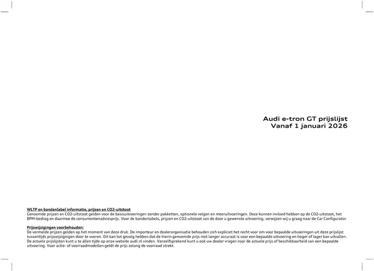Catalogus van Audi in Helden | Prijslijst Audi GT 2601a | 2025-12-18T00:00:00.000Z - 2026-01-01T00:00:00.000Z