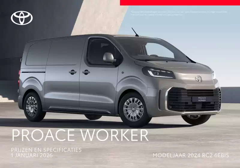 Catalogus van Toyota in Gouda | Proace Worker | 2026-01-01T00:00:00.000Z - 2026-01-01T00:00:00.000Z