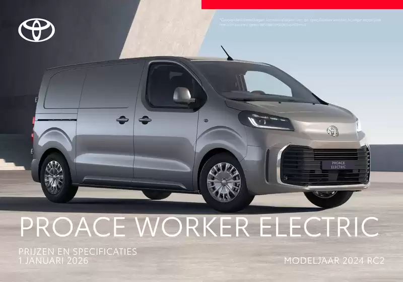 Catalogus van Toyota in Gouda | Proace Worker Electric | 2026-01-01T00:00:00.000Z - 2026-01-01T00:00:00.000Z