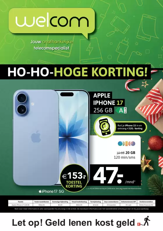 Catalogus van Welcom in Bergen op Zoom | HO-HO-HOGE KORTING! | 2025-12-19T00:00:00.000Z - 2026-01-05T00:00:00.000Z