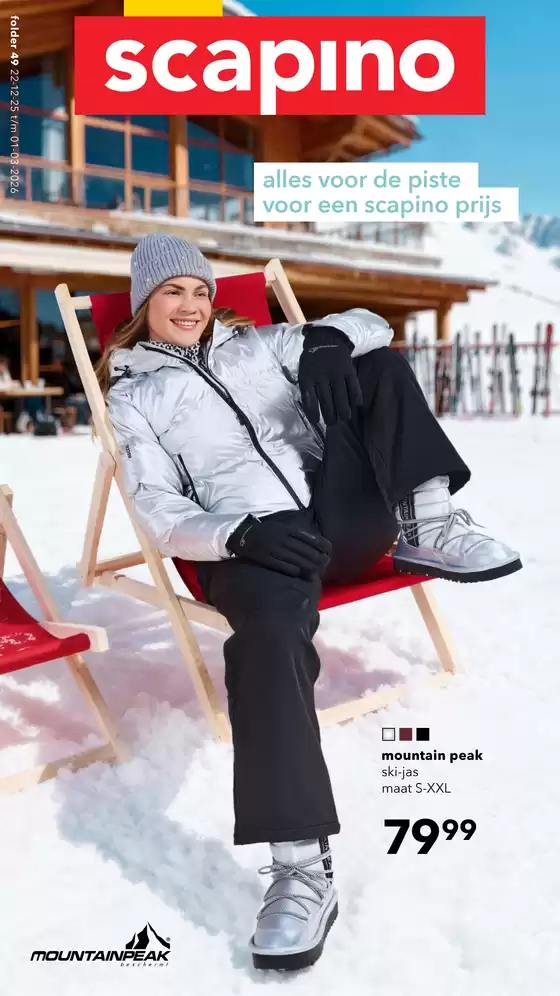 Catalogus van Scapino in Amsterdam | Geweldige kortingen op geselecteerde producten | 2025-12-22T00:00:00.000Z - 2026-03-01T00:00:00.000Z
