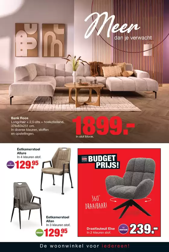 Catalogus van Budget Home Store in Huizen | Budget Home Store folder | 2025-12-22T00:00:00.000Z - 2026-01-05T00:00:00.000Z
