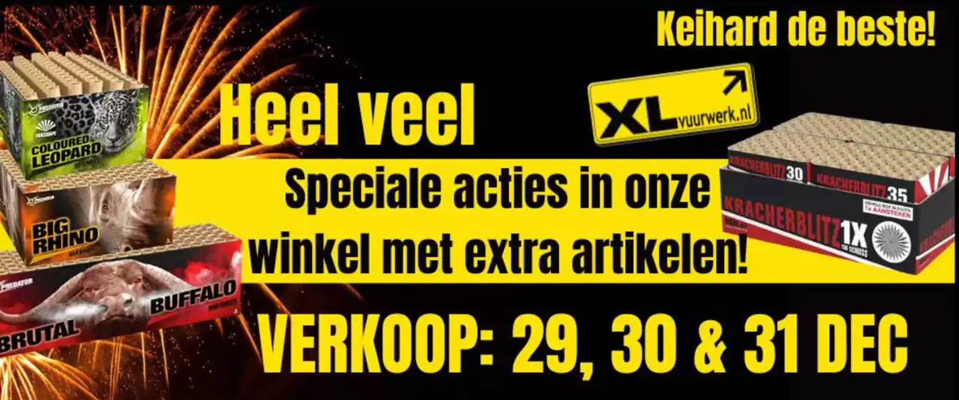 Catalogus van XL vuurwerk | Keihard De Beste | 2025-12-29T00:00:00.000Z - 2025-12-31T00:00:00.000Z