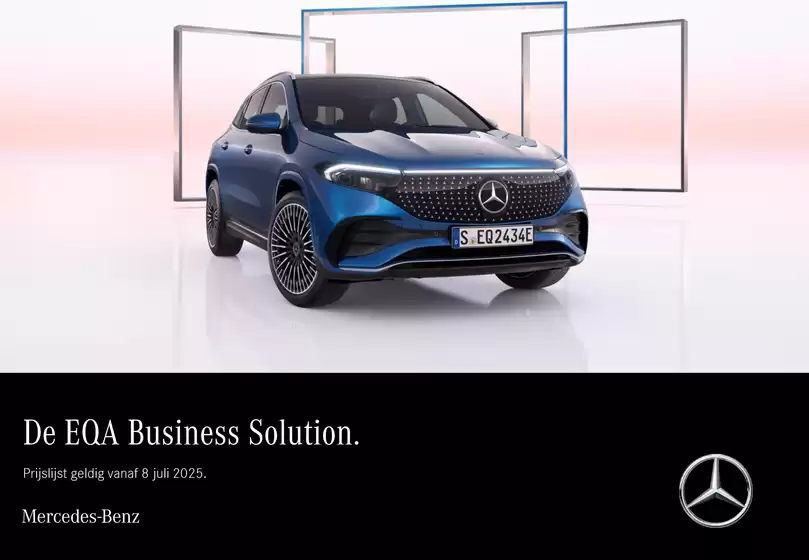 Catalogus van Mercedes-Benz in Den Haag | De EQA Business Solution | 2025-12-22T00:00:00.000Z - 2025-12-31T00:00:00.000Z
