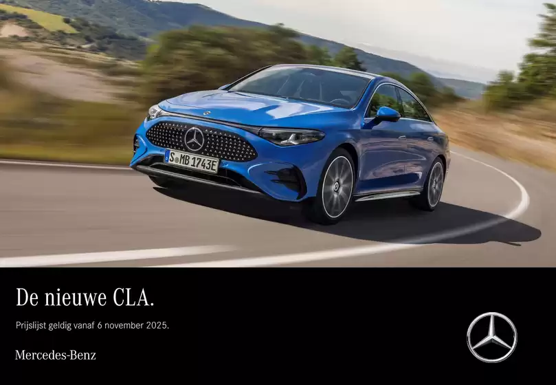Catalogus van Mercedes-Benz in Den Haag | De nieuwe CLA BEV. | 2025-12-22T00:00:00.000Z - 2026-03-31T00:00:00.000Z