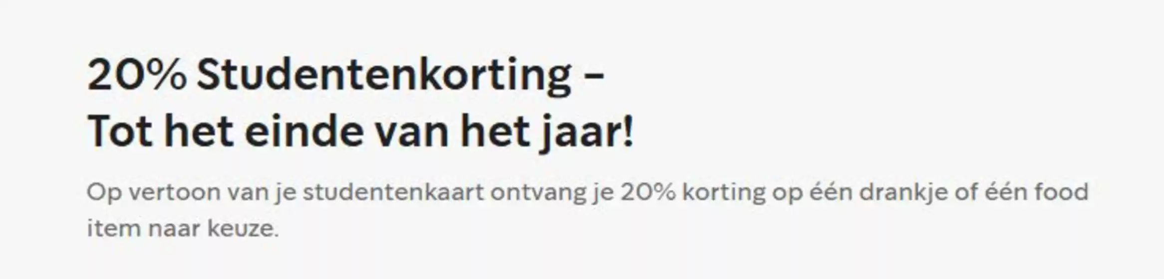 Catalogus van Starbucks in Amsterdam | 20% Studentenkorting | 2025-12-26T00:00:00.000Z - 2025-12-31T00:00:00.000Z