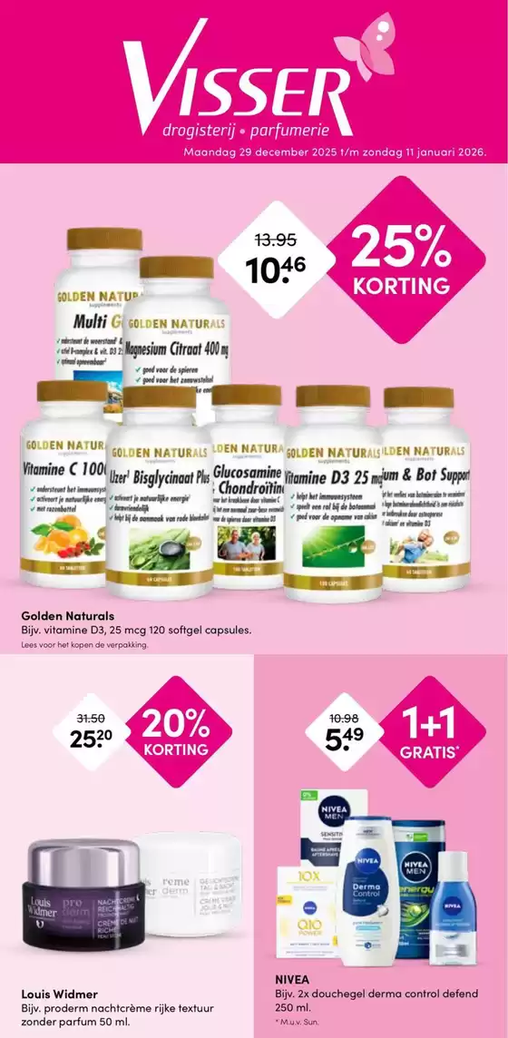 Catalogus van Drogisterij Visser in Utrecht | Drogisterij Visser folder | 2025-12-29T00:00:00.000Z - 2026-01-11T00:00:00.000Z