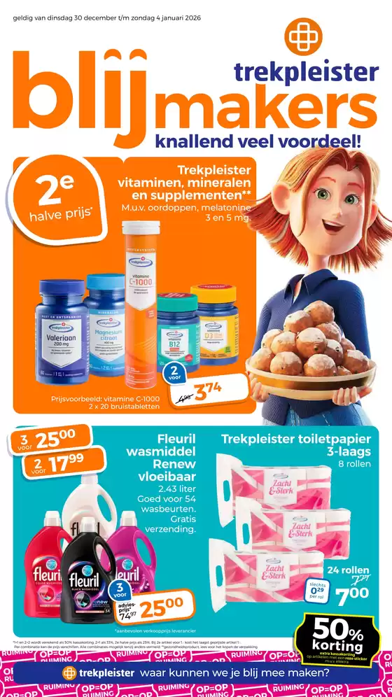 Catalogus van Trekpleister in Utrecht | Ontdek aantrekkelijke aanbiedingen | 2025-12-30T00:00:00.000Z - 2026-01-04T00:00:00.000Z