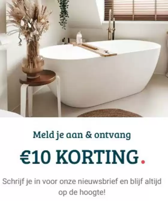 Catalogus van Sanitairwinkel in Emmen | €10 Korting | 2025-12-29T00:00:00.000Z - 2026-01-12T00:00:00.000Z
