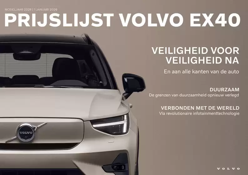 Catalogus van Volvo in Rotterdam | VOLVO EX40 | 2026-01-01T00:00:00.000Z - 2026-06-30T00:00:00.000Z