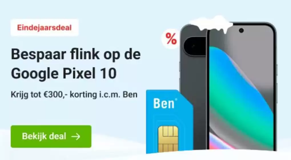 Catalogus van Belsimpel in Sliedrecht | €300 Korting | 2025-12-30T00:00:00.000Z - 2026-01-06T00:00:00.000Z