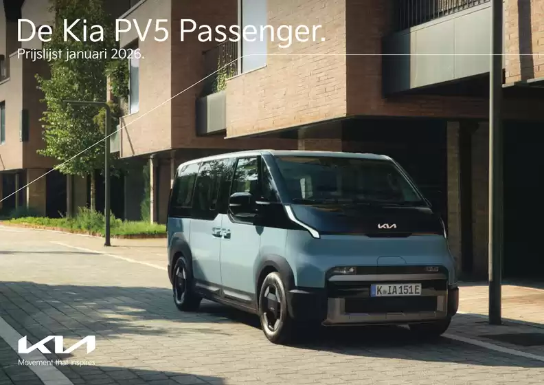 Catalogus van Kia in Eindhoven | Kia Netherlands PV5 Passenger prijslijst | 2026-01-01T00:00:00.000Z - 2026-01-31T00:00:00.000Z