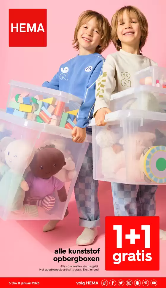 Catalogus van Hema in Noordwijkerhout | Kortingen en acties | 2026-01-05T00:00:00.000Z - 2026-01-11T00:00:00.000Z