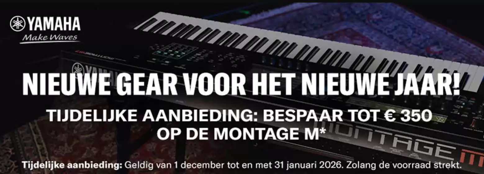 Catalogus van Bax Music in 's-Hertogenbosch | BESPAAR TOT € 350 OP DE MONTAGE | 2026-01-07T00:00:00.000Z - 2026-01-31T00:00:00.000Z