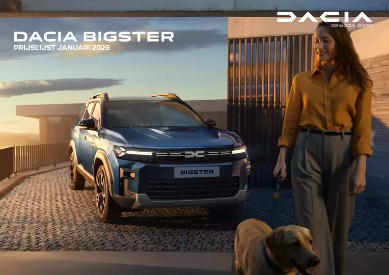 Catalogus van Dacia in Nijmegen | Bigster prijslijst | 2026-01-07T00:00:00.000Z - 2026-06-30T00:00:00.000Z