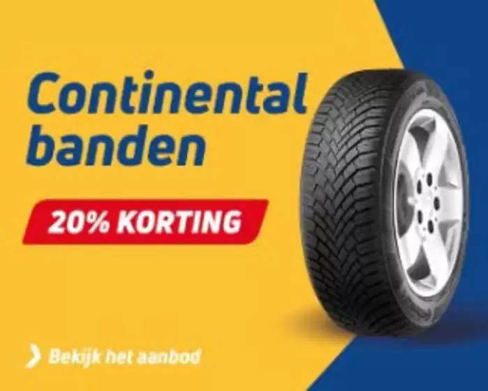 Catalogus van Kwik-fit in Nijmegen | Continental banden 20% korting, Vredestein banden 10% korting | 2026-01-07T00:00:00.000Z - 2026-01-21T00:00:00.000Z