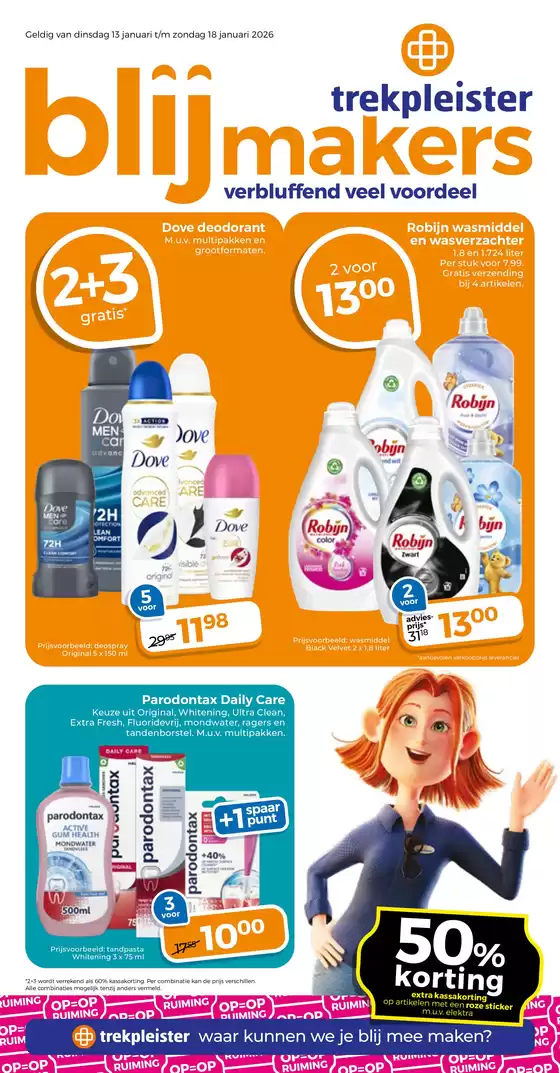 Catalogus van Trekpleister in Hulst | Actuele koopjes en aanbiedingen | 2026-01-13T00:00:00.000Z - 2026-01-18T00:00:00.000Z