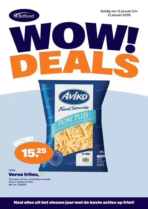 Catalogus van Bidfood in Hooge Zwaluwe | WOW Frietactie | 2026-01-12T00:00:00.000Z - 2026-01-21T00:00:00.000Z