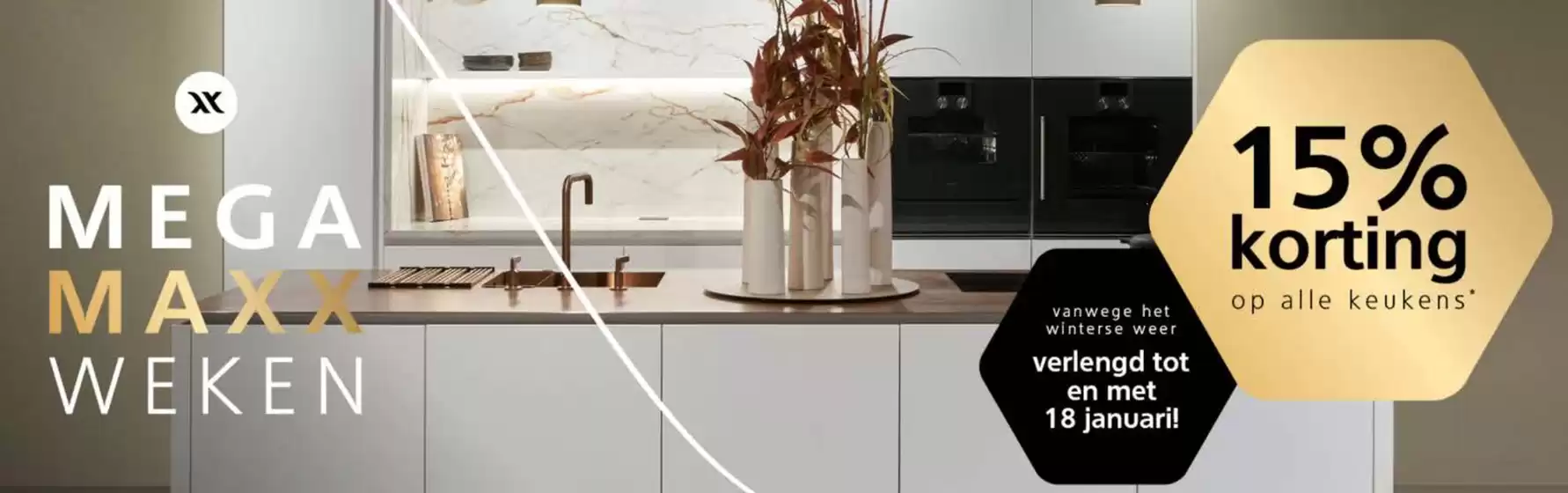 Catalogus van Keukenmaxx | 15% Op alle keukens | 2026-01-12T00:00:00.000Z - 2026-01-18T00:00:00.000Z