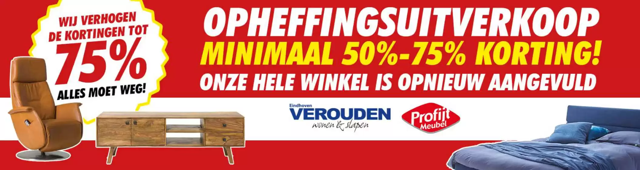 Catalogus van Verouden Wonen en Slapen | minimaal 50-75% korting | 2026-01-12T00:00:00.000Z - 2026-01-18T00:00:00.000Z