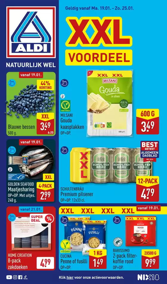 Catalogus van Aldi in Schijndel | Vanaf Ma. 19.01. | 2026-01-19T00:00:00.000Z - 2026-01-25T00:00:00.000Z