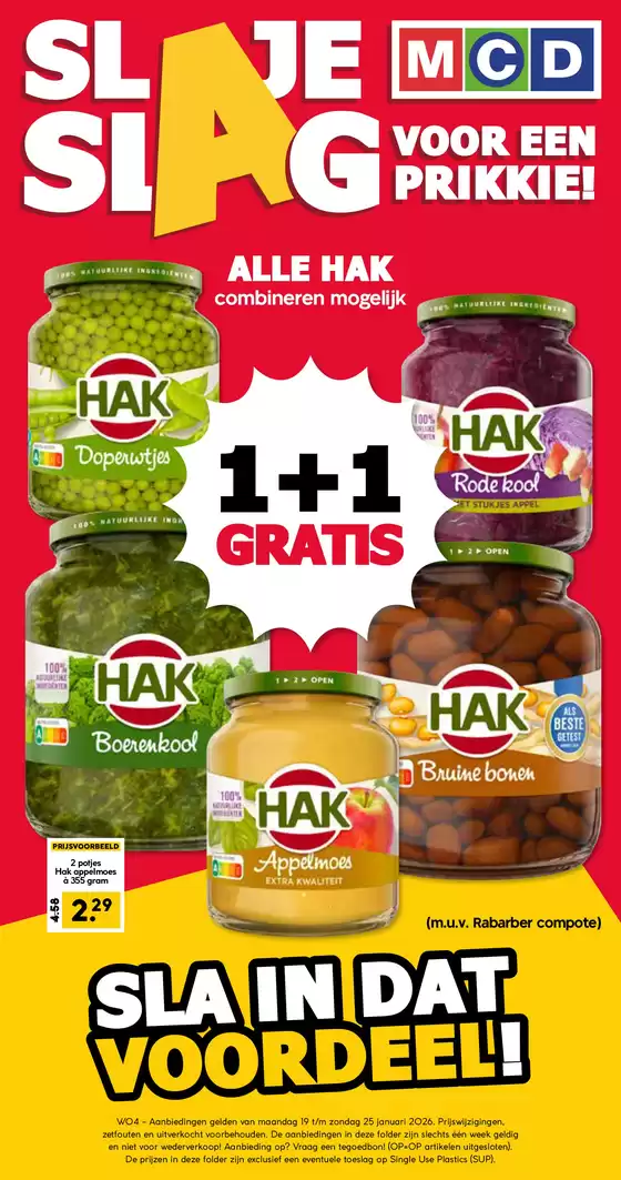 Catalogus van MCD Supermarkt in Amsterdam | Kortingen en acties | 2026-01-19T00:00:00.000Z - 2026-01-25T00:00:00.000Z