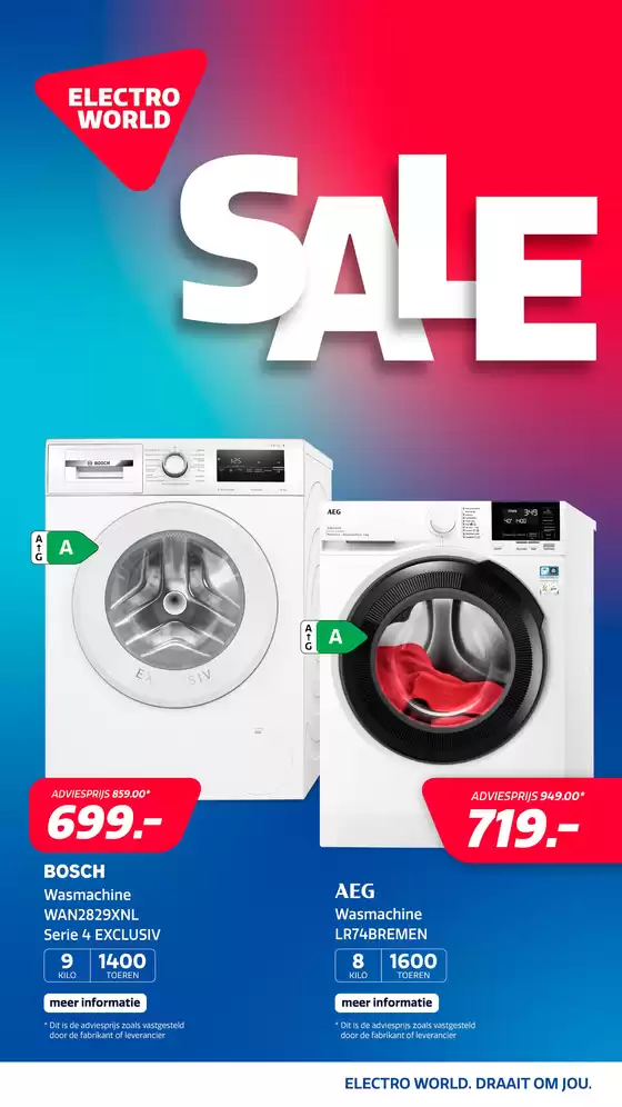 Catalogus van Electroworld | Aanbiedingen voor koopjesjagers | 2026-01-19T00:00:00.000Z - 2026-02-02T00:00:00.000Z