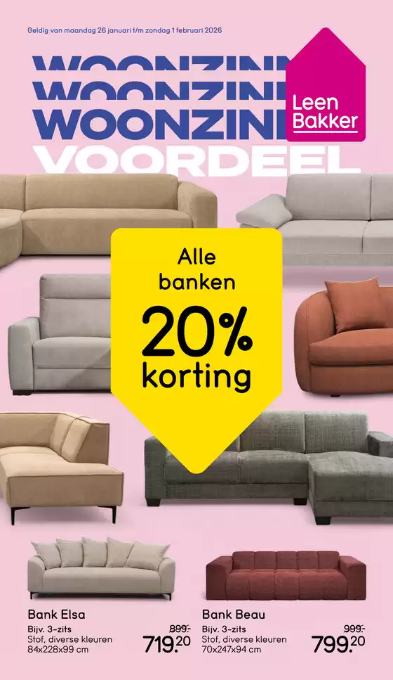 Catalogus van Leen Bakker in 's-Gravenzande | Exclusieve deals en koopjes | 2026-01-26T00:00:00.000Z - 2026-02-01T00:00:00.000Z