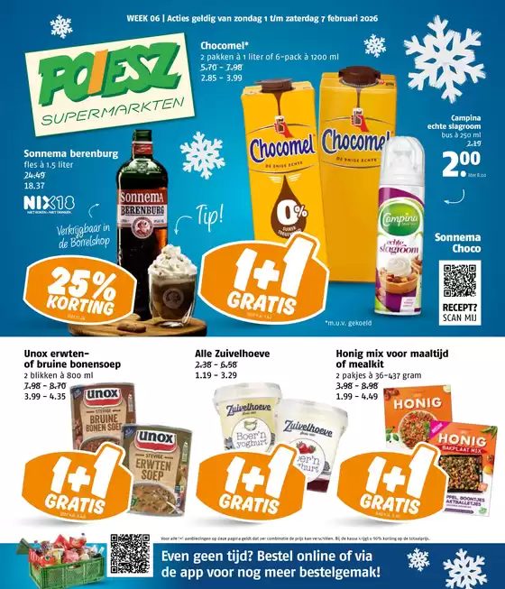 Catalogus van Poiesz in Werkendam | Topdeals en kortingen | 2026-02-01T00:00:00.000Z - 2026-02-07T00:00:00.000Z