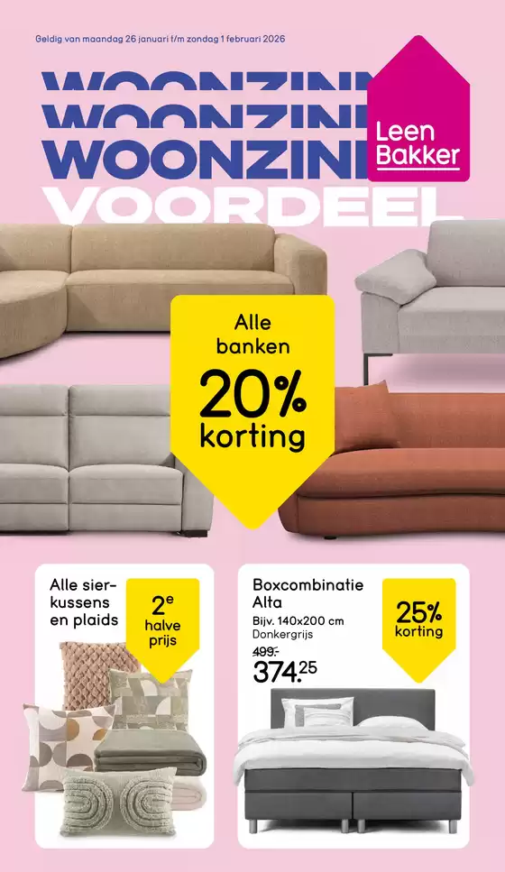 Catalogus van Leen Bakker in Dokkum | Aantrekkelijke speciale aanbiedingen voor iedereen | 2026-01-26T00:00:00.000Z - 2026-02-01T00:00:00.000Z