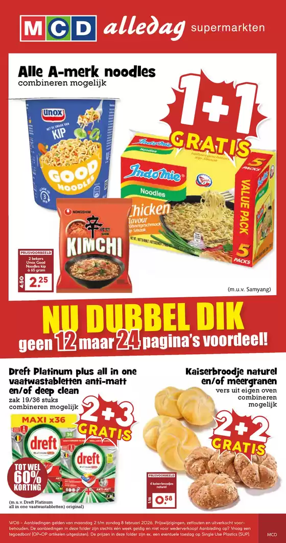 Catalogus van MCD Supermarkt in Schildwolde | Aantrekkelijke speciale aanbiedingen voor iedereen | 2026-02-02T00:00:00.000Z - 2026-02-08T00:00:00.000Z