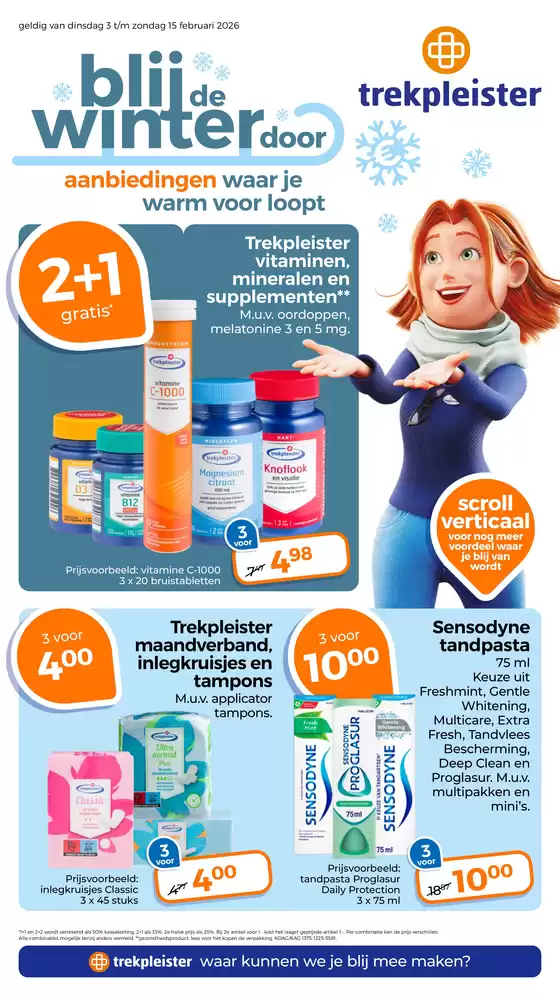 Catalogus van Trekpleister in Aalsmeer | Onze beste deals voor u | 2026-02-03T00:00:00.000Z - 2026-02-15T00:00:00.000Z