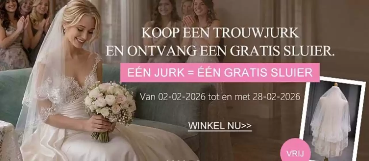 Catalogus van Light In The Box in Den Haag | Koop een trouwjurk en ontvang een gratis sluier. | 2026-02-05T00:00:00.000Z - 2026-02-28T00:00:00.000Z