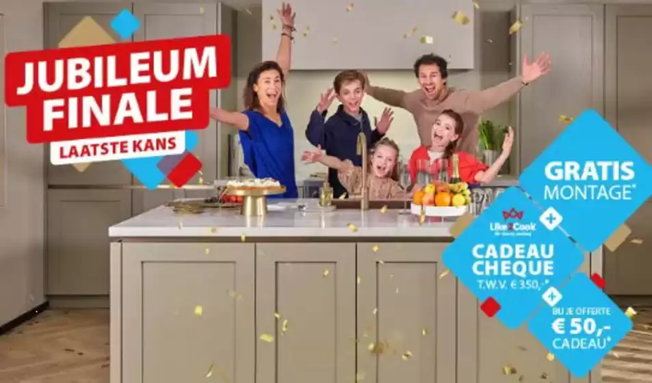 Catalogus van Keuken Kampioen in Steenwijk | GRATIS montage, Like2cook accessoires t.w.v. € 350,- ,Jubileumtopper met extra voordeel | 2026-02-11T00:00:00.000Z - 2026-02-22T00:00:00.000Z