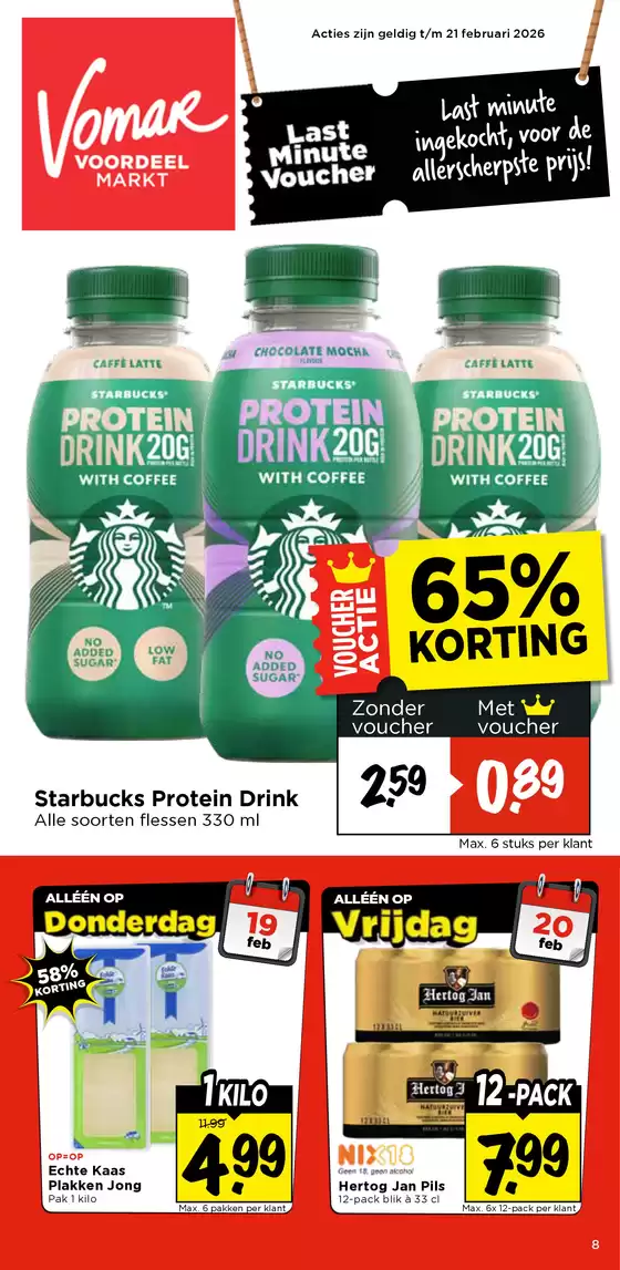 Catalogus van Vomar in Almere | De beste aanbiedingen van Nederland | 2026-02-19T00:00:00.000Z - 2026-02-21T00:00:00.000Z