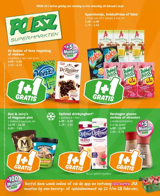 Catalogus van Poiesz in Arnhem | Speciale aanbiedingen voor u | 2026-02-22T00:00:00.000Z - 2026-02-28T00:00:00.000Z