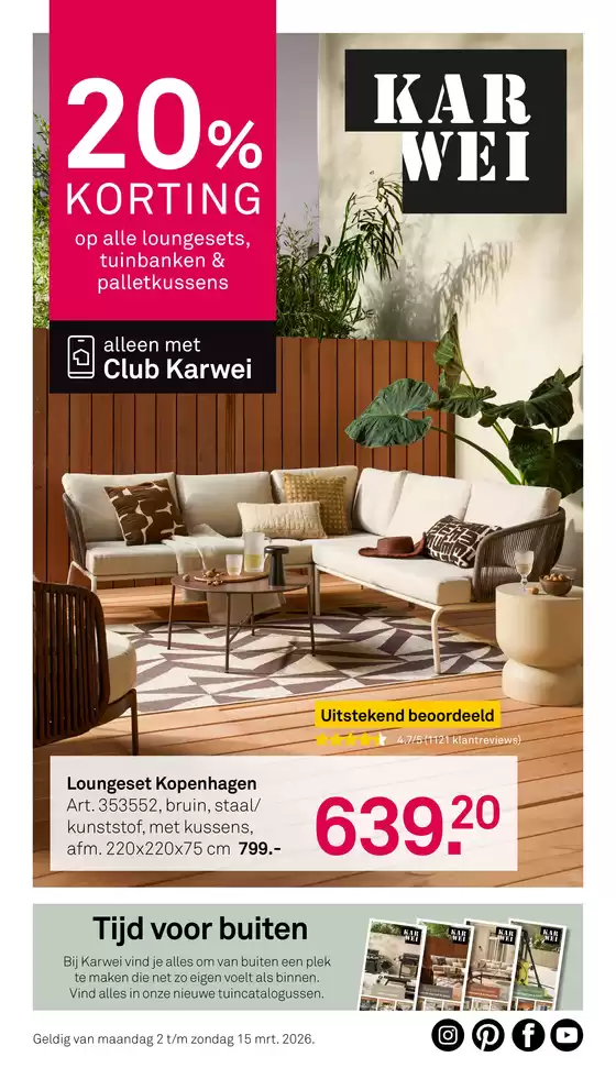 Catalogus van Karwei in Arnhem | Bekijk de nieuwe folder vol scherpe aanbiedingen | 2026-03-02T00:00:00.000Z - 2026-03-15T00:00:00.000Z