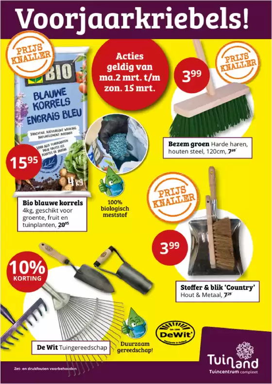 Catalogus van Tuinland in Arnhem | Grote selectie aanbiedingen | 2026-03-02T00:00:00.000Z - 2026-03-15T00:00:00.000Z