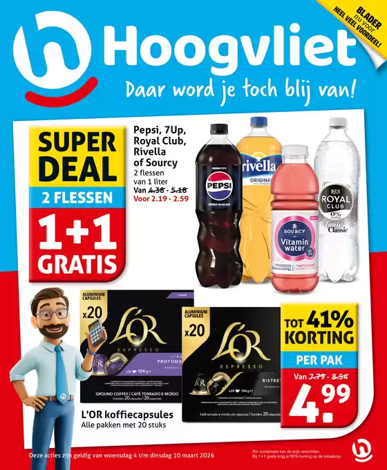 Catalogus van Hoogvliet in Valkenswaard | Topdeals en kortingen | 2026-03-04T00:00:00.000Z - 2026-03-10T00:00:00.000Z