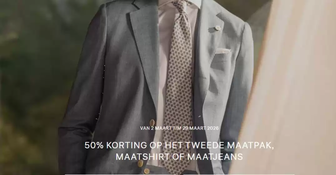 Catalogus van The Society Shop in Geldrop | 50% korting op het tweede maatpak, maatshirt of maatjeans | 2026-03-05T00:00:00.000Z - 2026-03-29T00:00:00.000Z